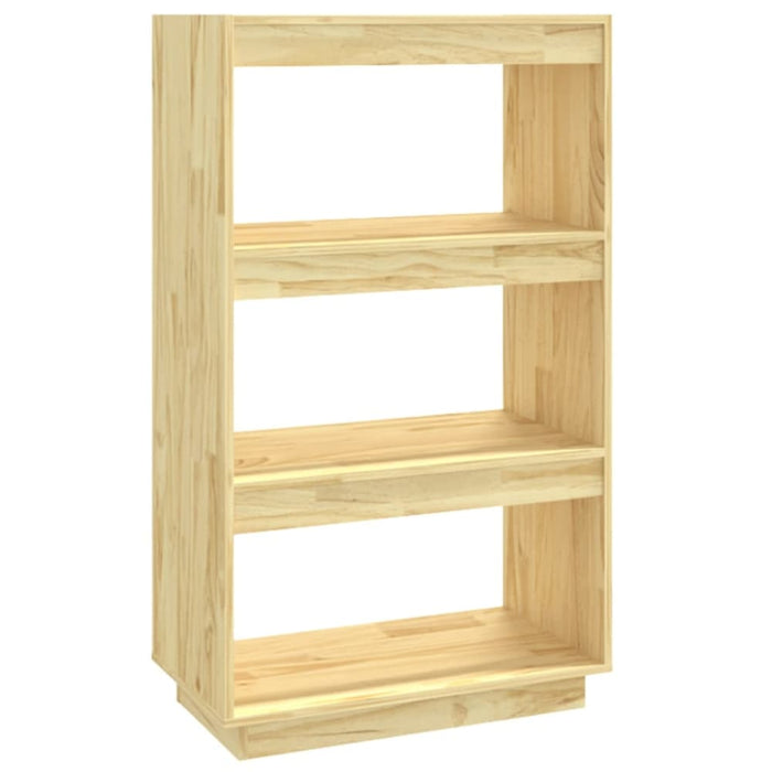 Book Cabinet Room Divider 60x35x103 Cm Solid Pinewood Nobnla