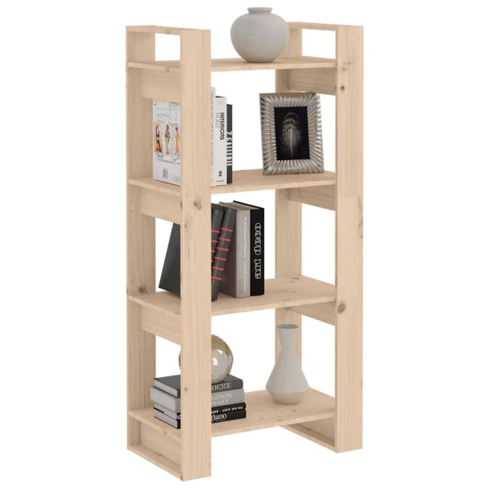Book Cabinet Room Divider 60x35x125 Cm Solid Wood Notnna