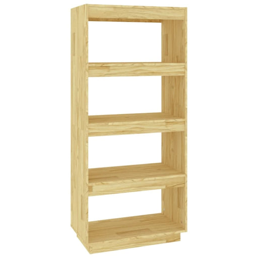 Book Cabinet Room Divider 60x35x135 Cm Solid Pinewood Nobnlk