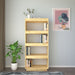 Book Cabinet Room Divider 60x35x135 Cm Solid Pinewood Nobnlk