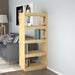 Book Cabinet Room Divider 60x35x135 Cm Solid Pinewood Nobnlk
