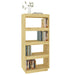 Book Cabinet Room Divider 60x35x135 Cm Solid Pinewood Nobnlk