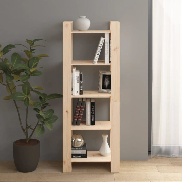 Book Cabinet Room Divider 60x35x160 Cm Solid Wood Notnnk
