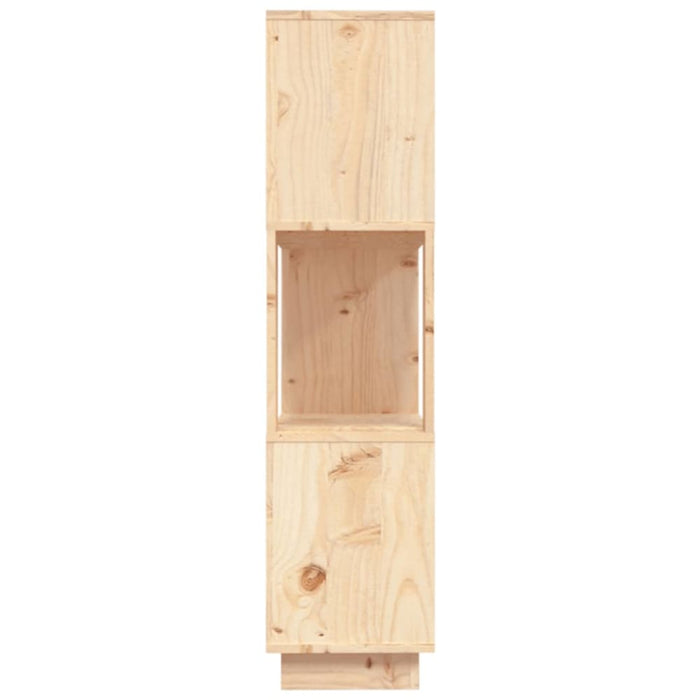 Book Cabinet Room Divider 80x25x101 Cm Solid Wood Pine