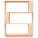 Book Cabinet Room Divider 80x25x101 Cm Solid Wood Pine