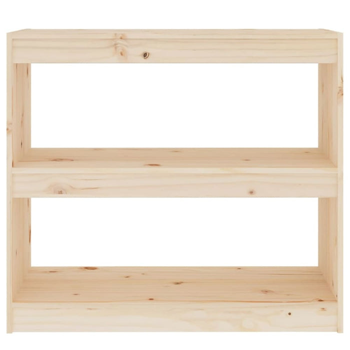 Book Cabinet Room Divider 80x30x71.5 Cm Solid Wood Pine