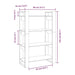 Book Cabinet Room Divider 80x35x125 Cm Solid Wood Pine