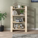Book Cabinet Room Divider 80x35x125 Cm Solid Wood Pine