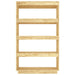 Book Cabinet Room Divider 80x35x135 Cm Solid Pinewood Nobnnk