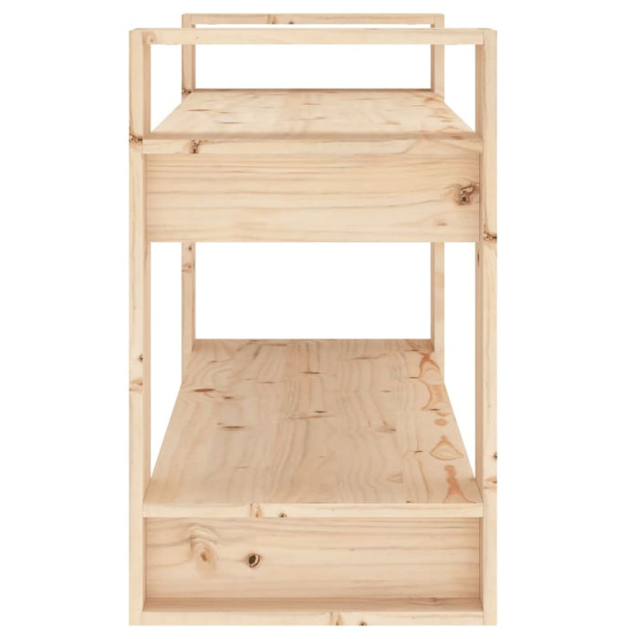 Book Cabinet Room Divider 80x35x56.5 Cm Solid Wood Pine