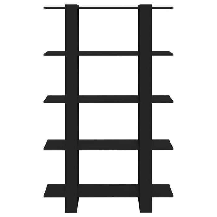 Book Cabinet Room Divider Black 100x30x160 Cm Nooptb