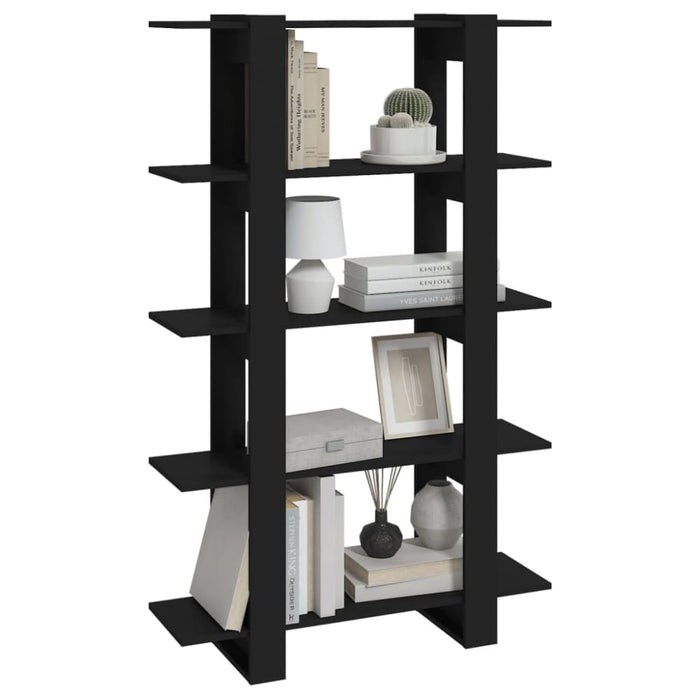 Book Cabinet Room Divider Black 100x30x160 Cm Nooptb