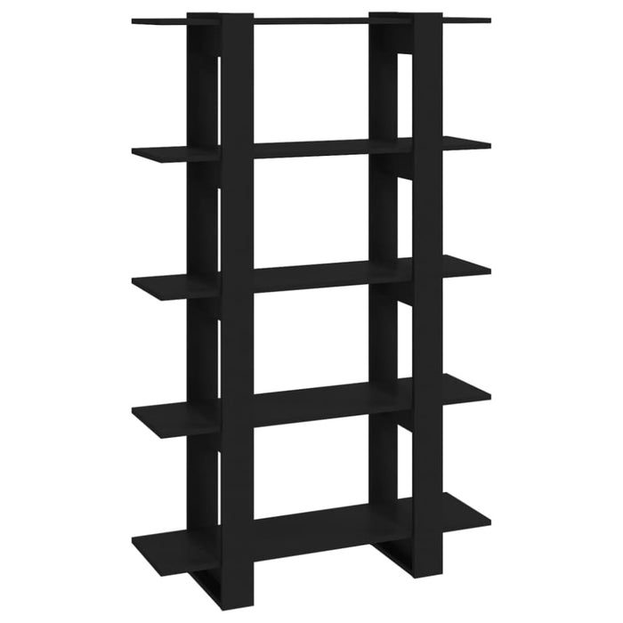 Book Cabinet Room Divider Black 100x30x160 Cm Nooptb