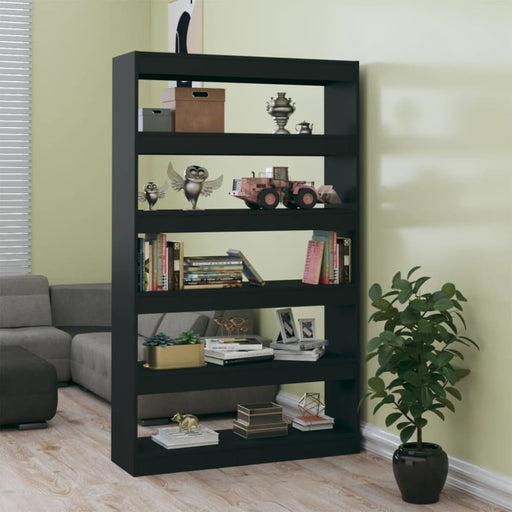 Book Cabinet Room Divider Black 100x30x166 Cm Nooila