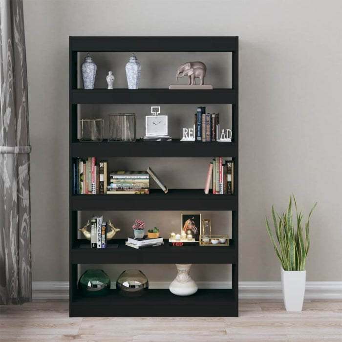 Book Cabinet Room Divider Black 100x30x166 Cm Nooila