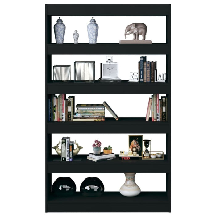 Book Cabinet Room Divider Black 100x30x166 Cm Nooila