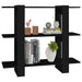 Book Cabinet Room Divider Black 100x30x87 Cm Noopan