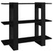 Book Cabinet Room Divider Black 100x30x87 Cm Noopan