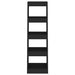 Book Cabinet Room Divider Black 40x30x135 Cm Noolxb