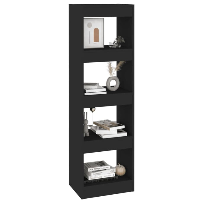 Book Cabinet Room Divider Black 40x30x135 Cm Noolxb