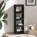 Book Cabinet Room Divider Black 40x30x135 Cm Noolxb