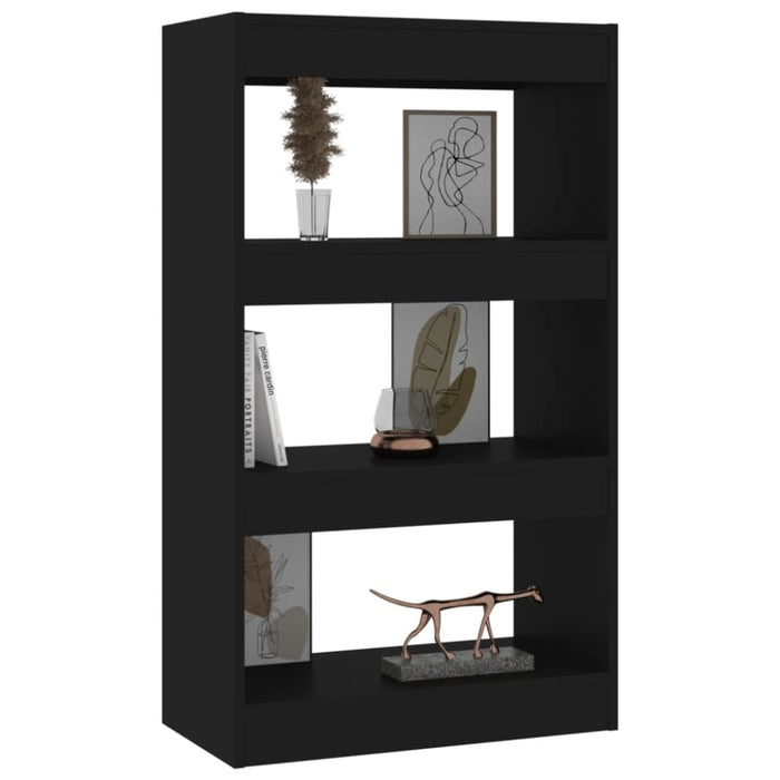 Book Cabinet Room Divider Black 60x30x103 Cm Engineered