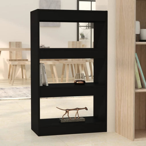 Book Cabinet Room Divider Black 60x30x103 Cm Engineered