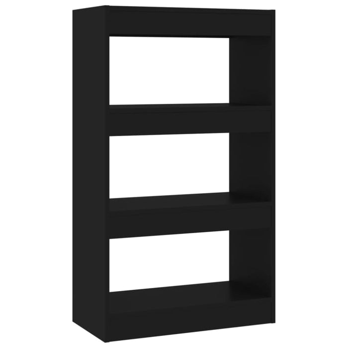 Book Cabinet Room Divider Black 60x30x103 Cm Engineered