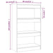 Book Cabinet Room Divider Black 60x30x103 Cm Engineered