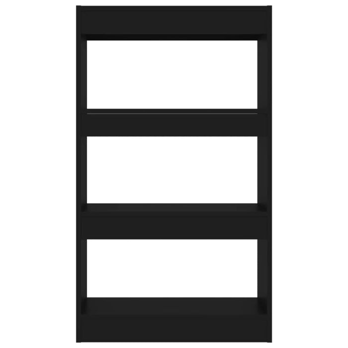 Book Cabinet Room Divider Black 60x30x103 Cm Engineered