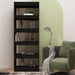 Book Cabinet Room Divider Black 60x30x166 Cm Engineered