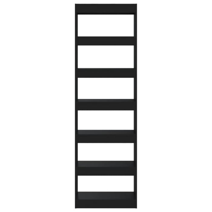 Book Cabinet Room Divider Black 60x30x198 Cm Noolnt