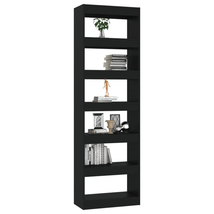 Book Cabinet Room Divider Black 60x30x198 Cm Noolnt