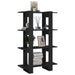 Book Cabinet Room Divider Black 80x30x123.5 Cm Noopip