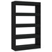 Book Cabinet Room Divider Black 80x30x135 Cm Engineered