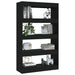 Book Cabinet Room Divider Black 80x30x135 Cm Engineered