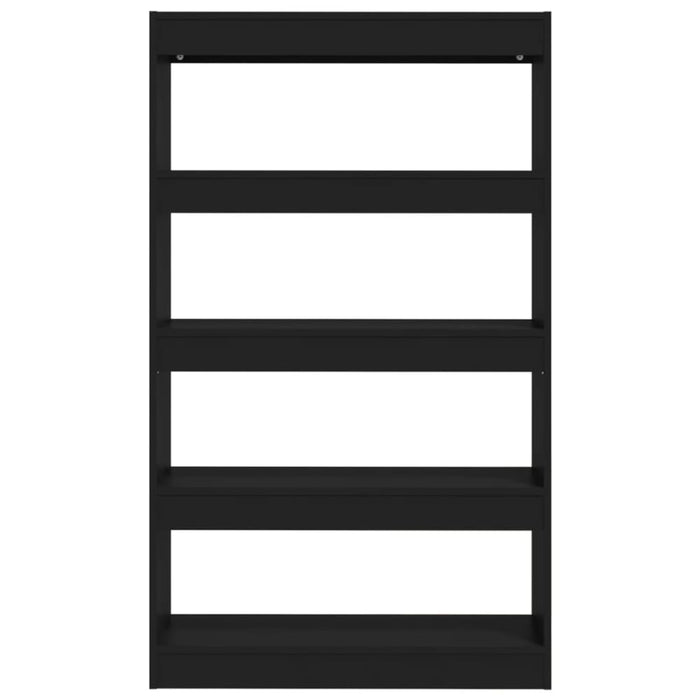 Book Cabinet Room Divider Black 80x30x135 Cm Engineered