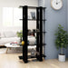 Book Cabinet Room Divider Black 80x30x160 Cm Engineered