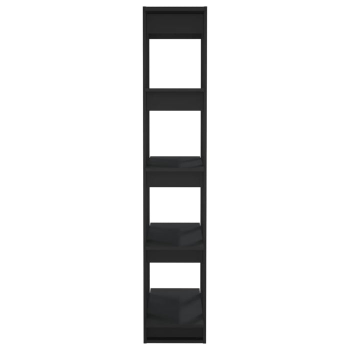Book Cabinet Room Divider Black 80x30x160 Cm Engineered