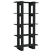 Book Cabinet Room Divider Black 80x30x160 Cm Engineered