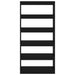 Book Cabinet Room Divider Black 80x30x166 Cm Engineered