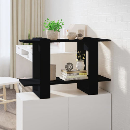 Book Cabinet Room Divider Black 80x30x51 Cm Noopkt