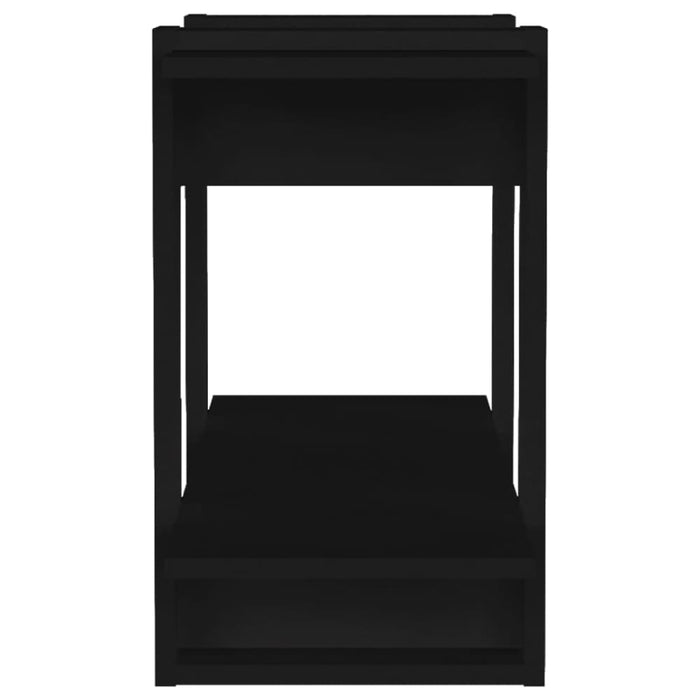 Book Cabinet Room Divider Black 80x30x51 Cm Noopkt