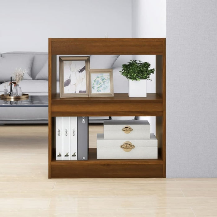Book Cabinet Room Divider Brown Oak 60x30x72 Cm Notlbo