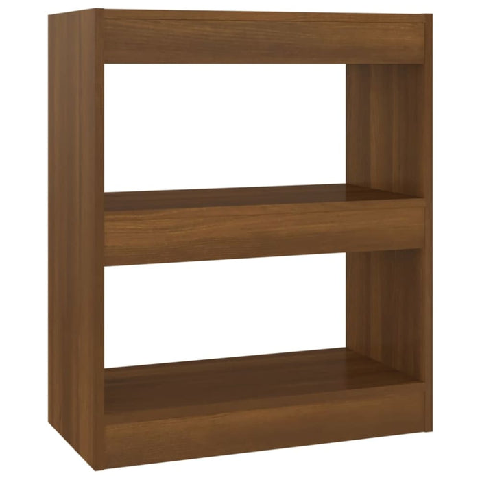 Book Cabinet Room Divider Brown Oak 60x30x72 Cm Notlbo