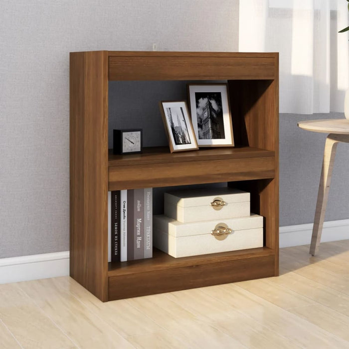 Book Cabinet Room Divider Brown Oak 60x30x72 Cm Notlbo