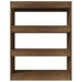 Book Cabinet Room Divider Brown Oak 80x30x103 Cm Engineered