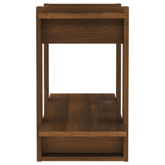 Book Cabinet Room Divider Brown Oak 80x30x51 Cm Notpnt
