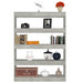 Book Cabinet Room Divider Concrete Grey 100x30x135 Cm Nooipn