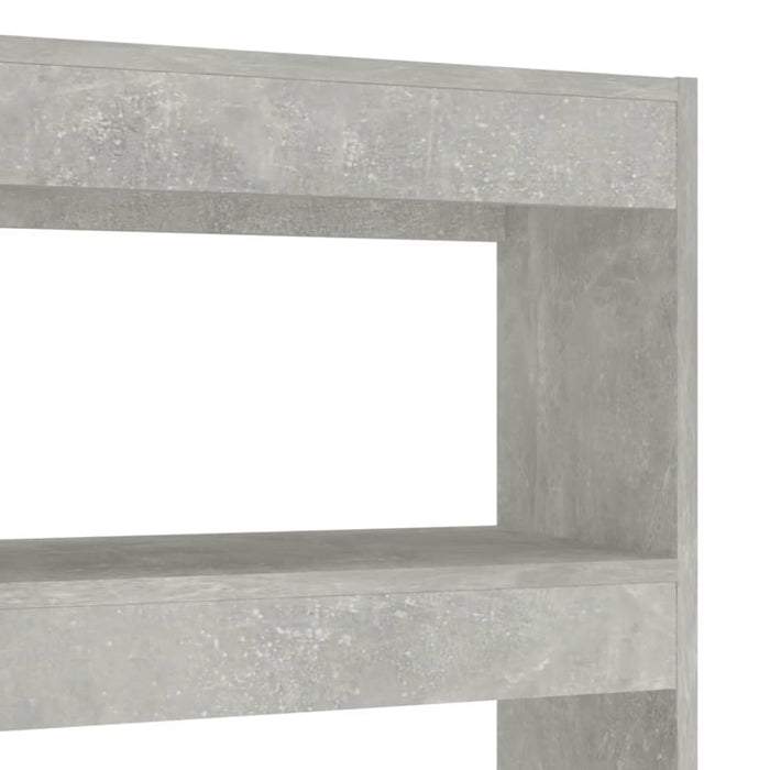 Book Cabinet Room Divider Concrete Grey 100x30x135 Cm Nooipn
